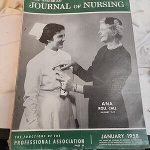 The American Journal Of Nursing 1958 Full Year! Jan-Dec American Nursing